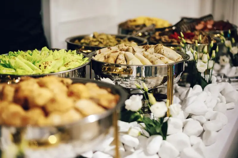 Foto ilustrasi hidangan catering
